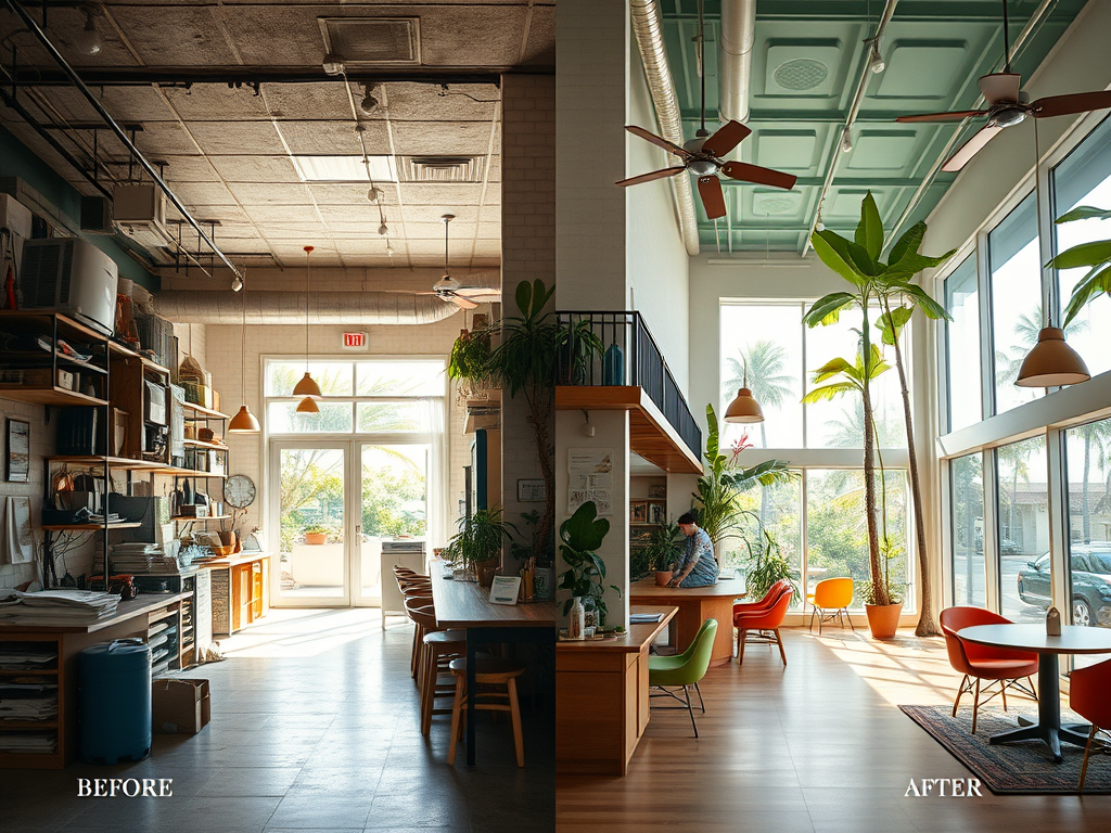 Completed interior renovation