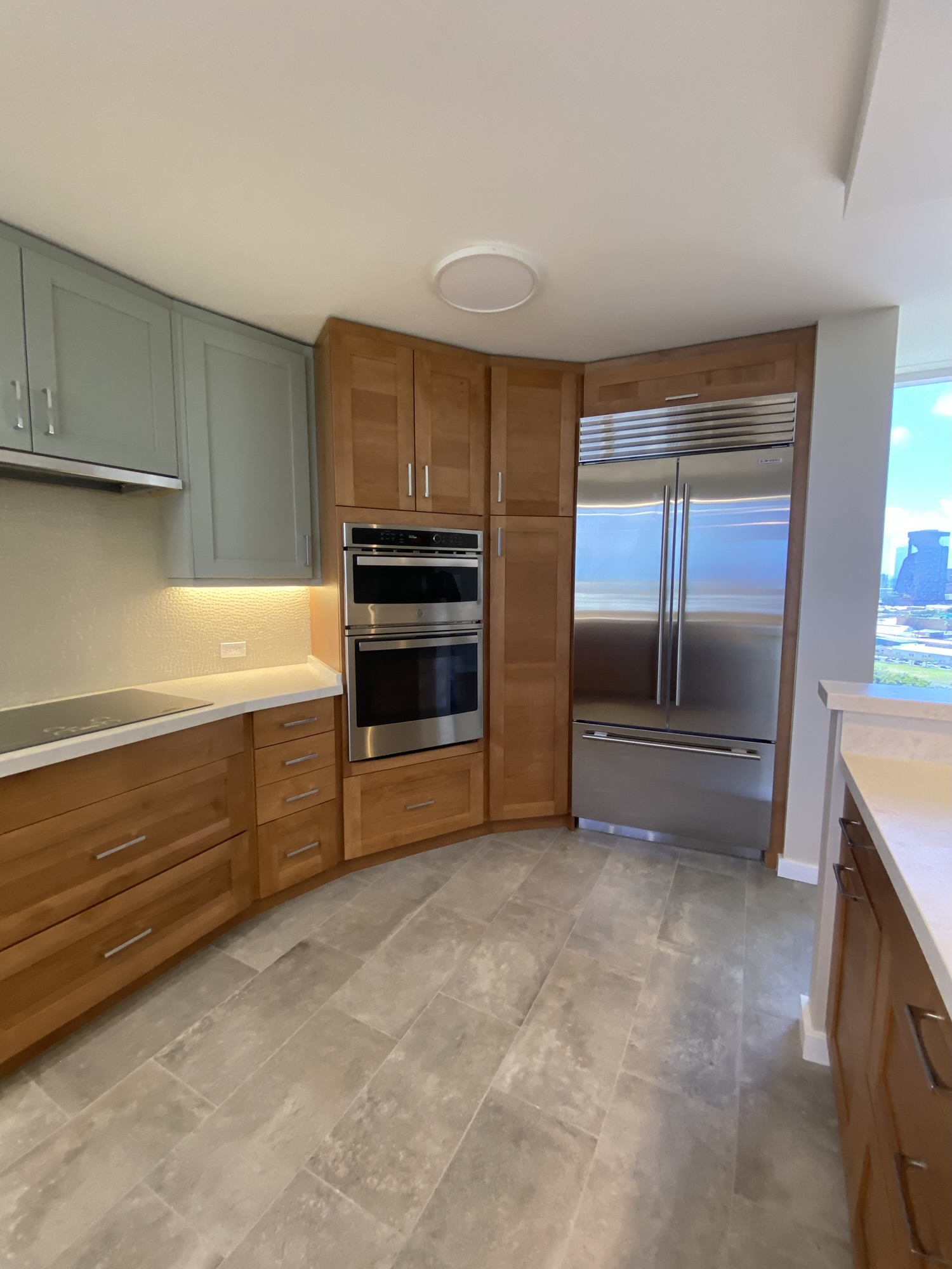 Completed interior remodeling project by Trademark Construction