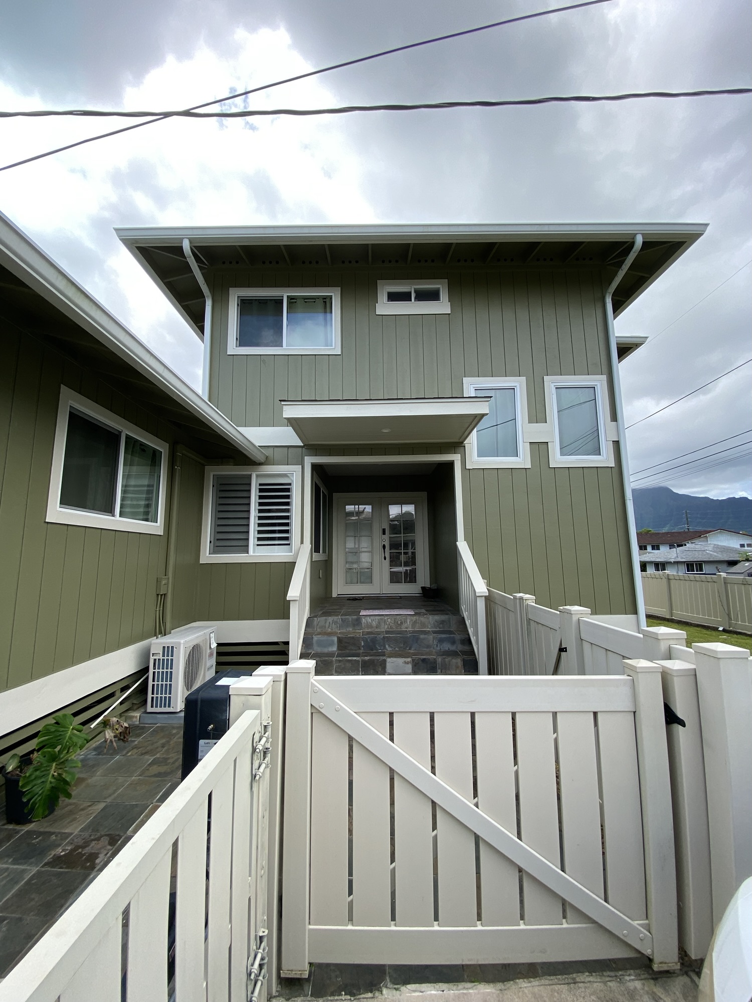 Completed home exterior improvement